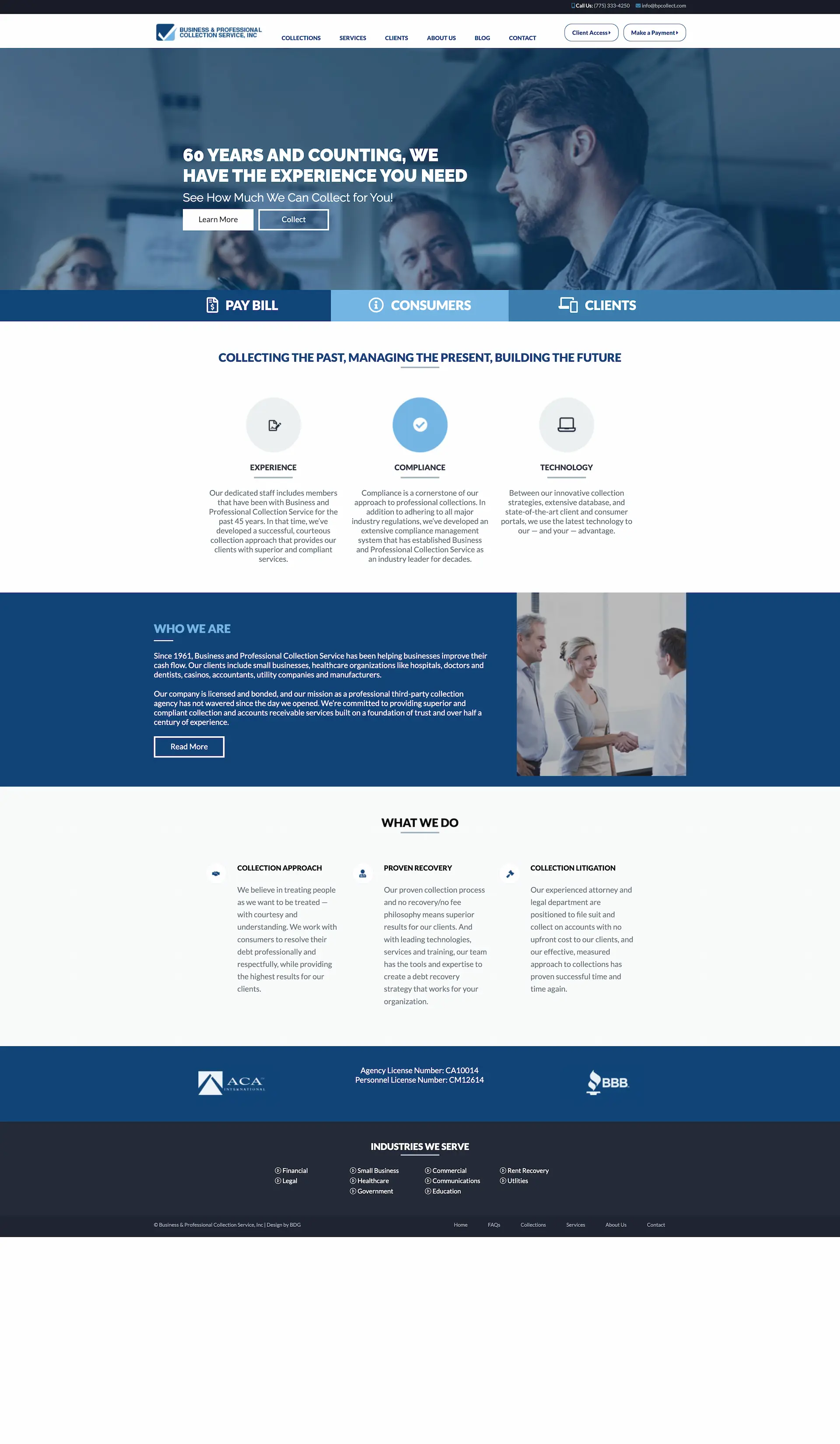 Business and Professional Collection Service