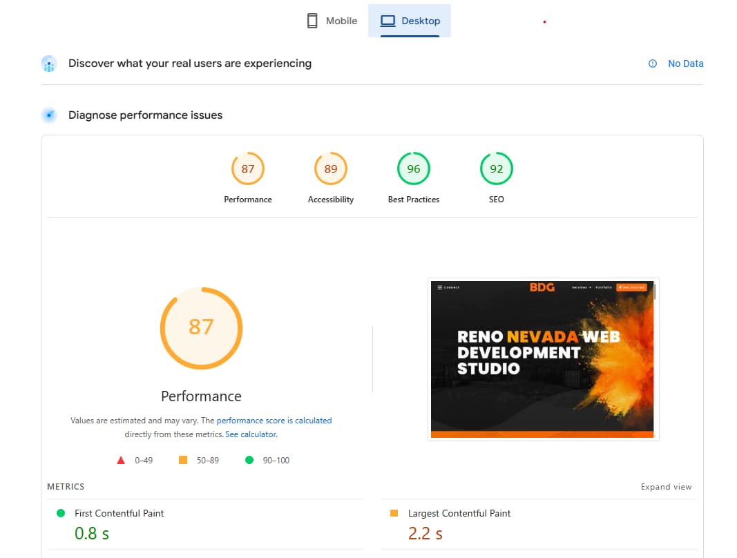 SEO optimization dashboard