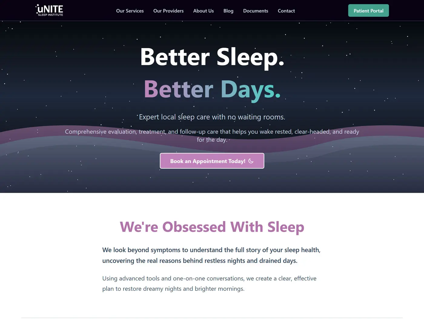 Web design mockup showing modern interface